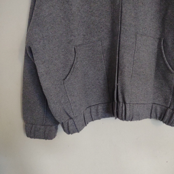 Mango (MNG) Womens Gray Knitted BomberJacket SizeL - Picture 4 of 8